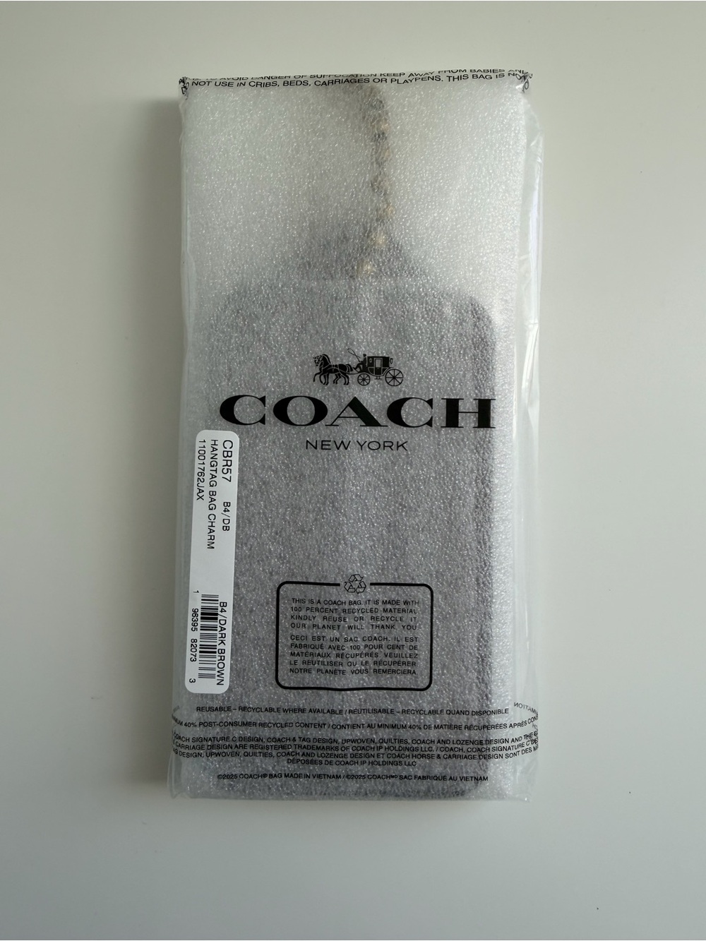 Coach XL Hangtag Bag Charm - Picture 7 of 9